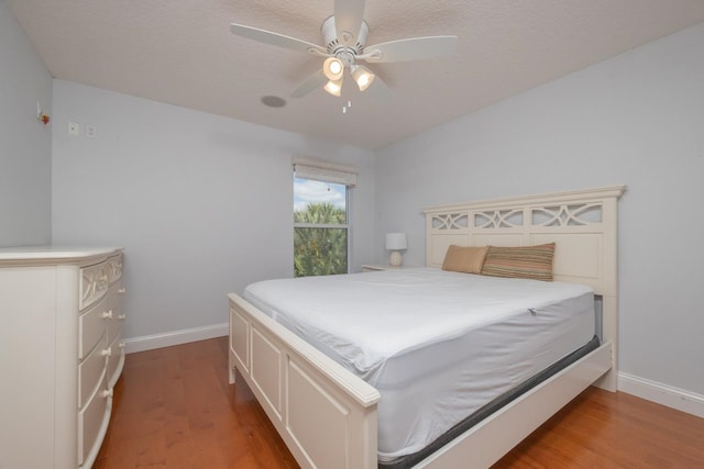 517 Weeping Willow Ln, Saint Augustine, FL 32080 - bedroom featuring wood finished floors, baseboards, and ceiling fan