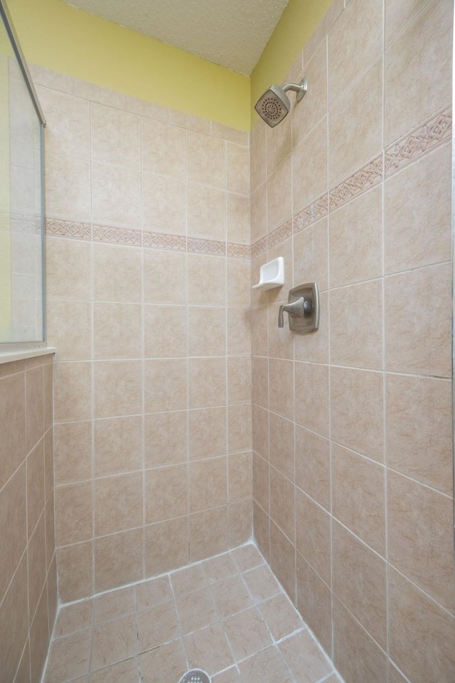 517 Weeping Willow Ln, Saint Augustine, FL 32080 - full bath with tiled shower and a textured ceiling