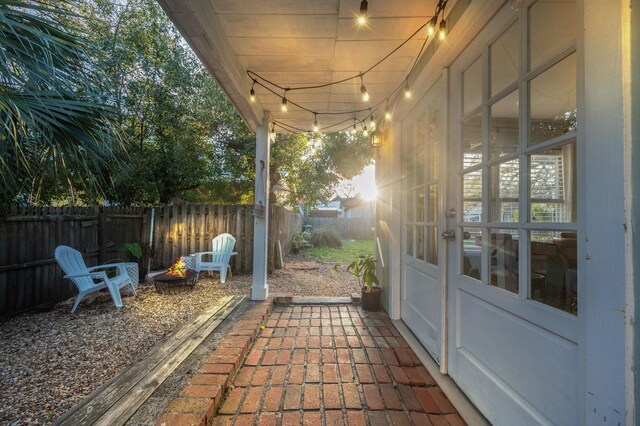 73 Kings Ferry Way, Saint Augustine, FL 32084 - view of patio with a fenced backyard