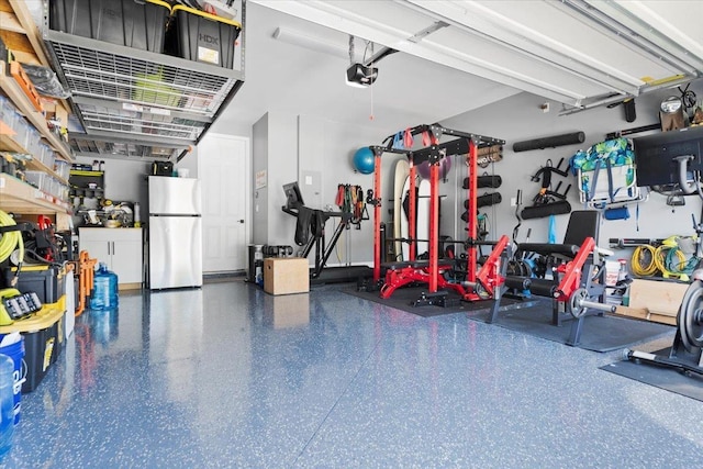 839 Lightsey Crossing Ln, Saint Augustine, FL 32084 - garage featuring freestanding refrigerator