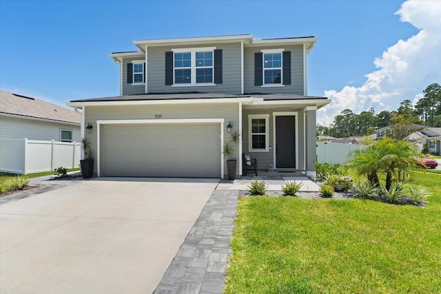 839 Lightsey Crossing Ln, Saint Augustine, FL 32084 - view of front of house with a garage and concrete driveway