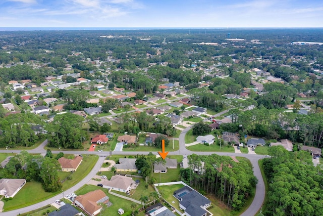 drone / aerial view featuring a residential view