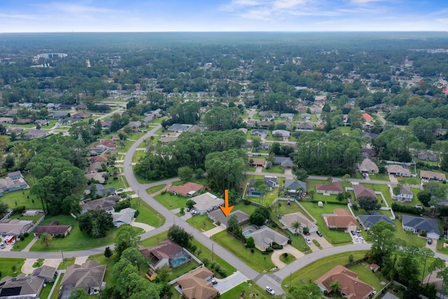 aerial view featuring a residential view