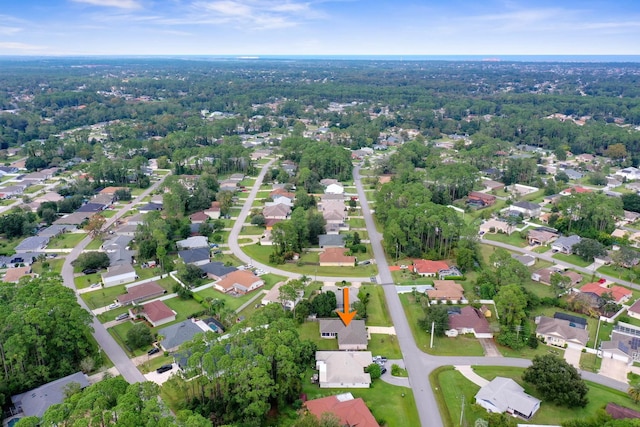 aerial view featuring a residential view