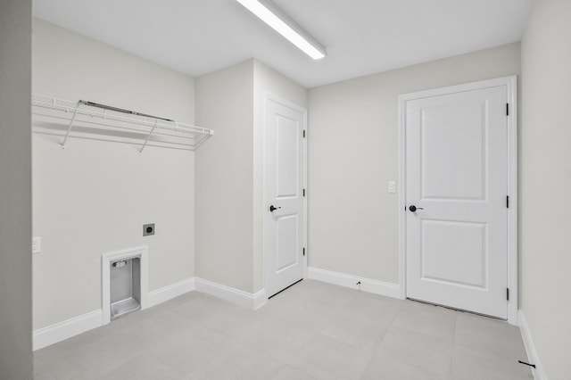 laundry room with hookup for an electric dryer