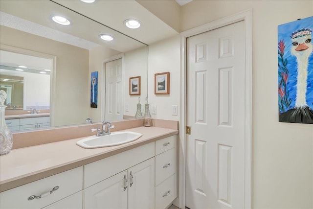 bathroom featuring vanity