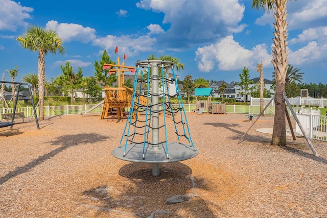 view of jungle gym