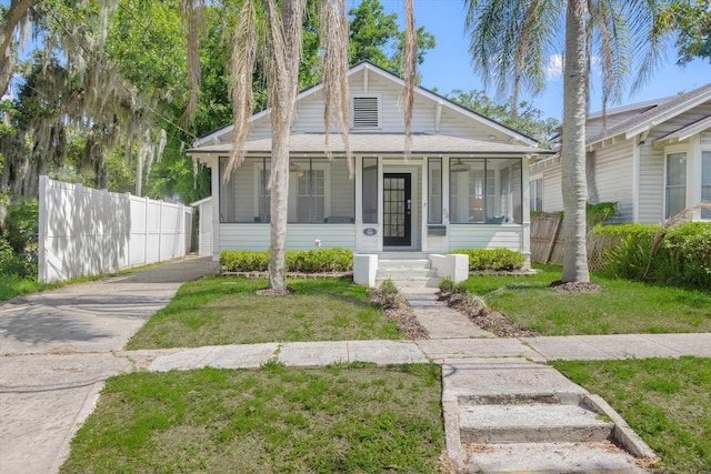 54 Grove Ave, Saint Augustine, FL 32084 - view of front of home featuring a sunroom