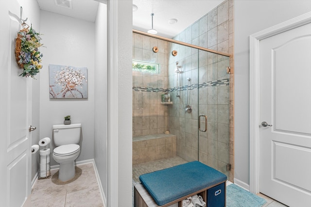 313 Aventurine Ave, Saint Augustine, FL 32086 - bathroom with a shower stall and tile patterned flooring