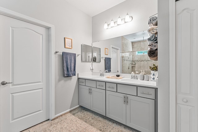 313 Aventurine Ave, Saint Augustine, FL 32086 - full bath with double vanity and a shower stall