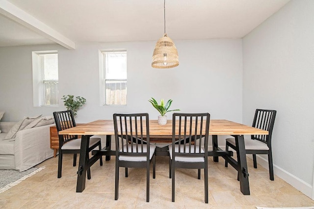 view of dining area