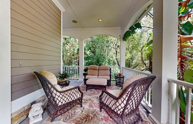 view of patio / terrace featuring a porch