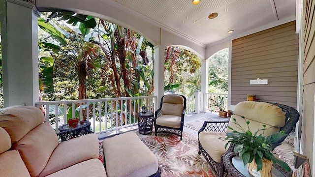 view of sunroom / solarium