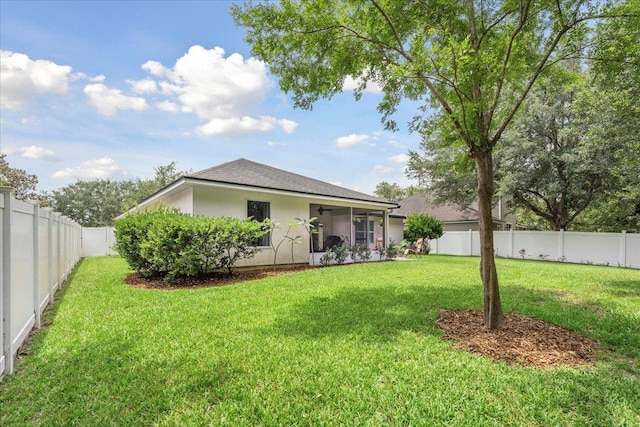 775 E Red House Branch Rd, Saint Augustine, FL 32084 - back of house with ceiling fan and stucco siding