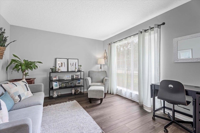 775 E Red House Branch Rd, Saint Augustine, FL 32084 - home office featuring wood finished floors and a textured ceiling