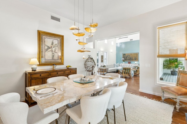 136 Island Hammock Way, Saint Augustine, FL 32080 - dining room with wood finished floors and baseboards
