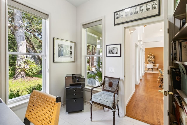 136 Island Hammock Way, Saint Augustine, FL 32080 - living area featuring baseboards and light wood-style flooring