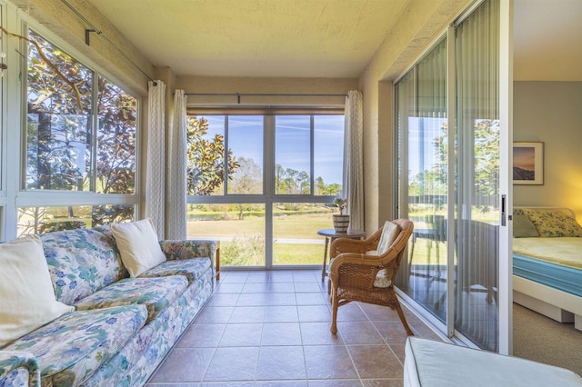 sunroom / solarium with a healthy amount of sunlight