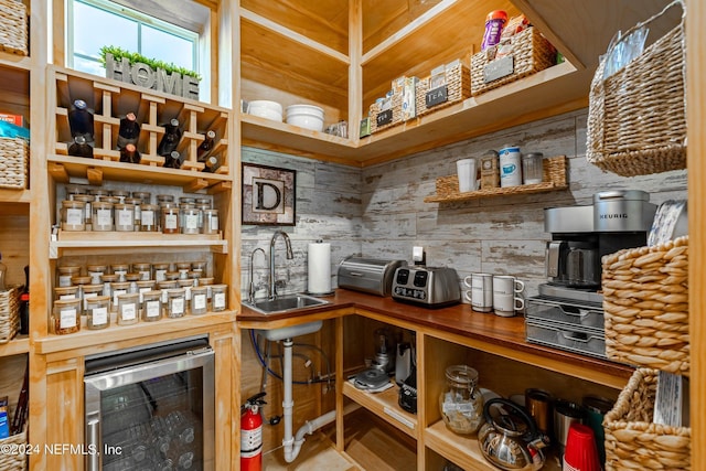 841 S County Road 13, Saint Augustine, FL 32092 - pantry featuring sink and beverage cooler