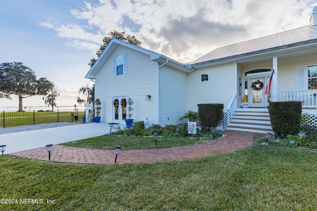 841 S County Road 13, Saint Augustine, FL 32092 - view of front of home with a front lawn
