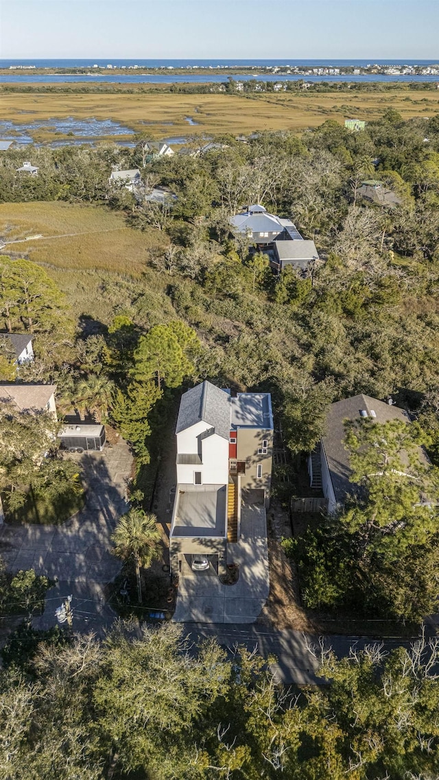 drone / aerial view featuring a rural view