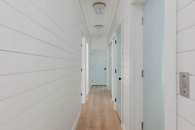 hall featuring light hardwood / wood-style floors