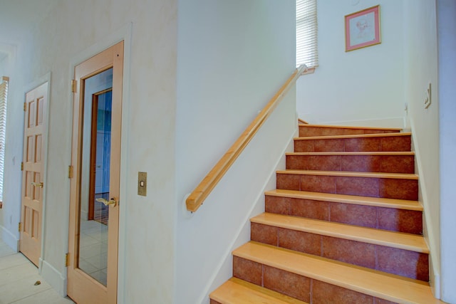 4 Oceanside Dr, Saint Augustine Beach, FL 32080 - stairs with tile patterned floors