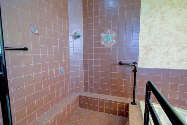 4 Oceanside Dr, Saint Augustine Beach, FL 32080 - full bath featuring a tile shower