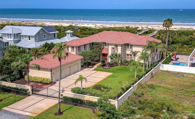 4 Oceanside Dr, Saint Augustine Beach, FL 32080 - aerial view of property and surrounding area with extended coastline