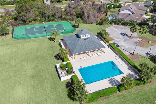 1021 Windward Way, Saint Augustine, FL 32080 - bird's eye view of a pool area