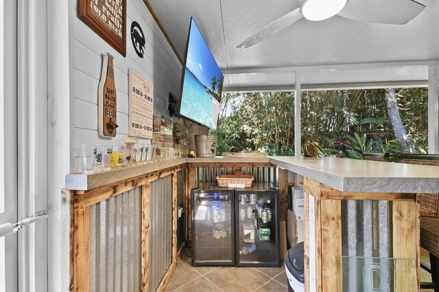 123 Whispering Oaks Cir, Saint Augustine, FL 32080 - sunroom / solarium with ceiling fan, outdoor lounge area, and tile patterned floors