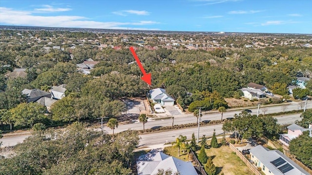 drone / aerial view featuring a residential view