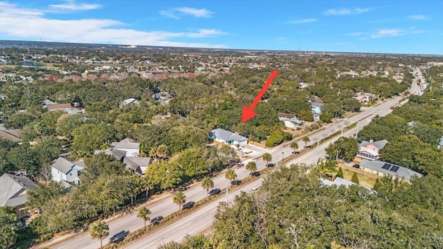 bird's eye view with a residential view