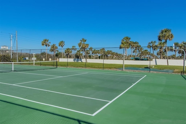 view of sport court