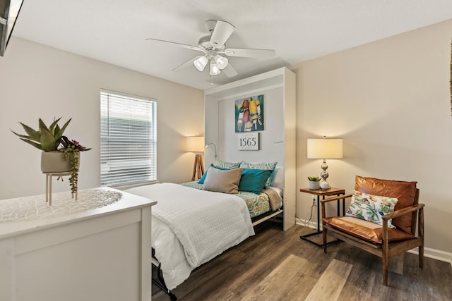 2077 W Lymington Way, Saint Augustine, FL 32084 - bedroom featuring dark wood-type flooring and a ceiling fan
