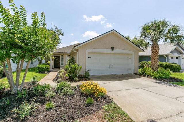 2077 W Lymington Way, Saint Augustine, FL 32084 - ranch-style home featuring a garage, driveway, and stucco siding