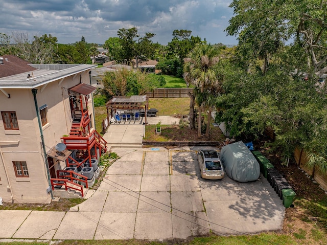 85 N Saint Augustine Blvd Unit 1, Saint Augustine, FL 32080 - view of patio with stairway and fence
