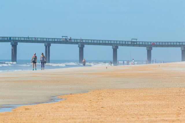 2 Lisbon St, Saint Augustine, FL 32080 - view of community with view of water and beach and a pier