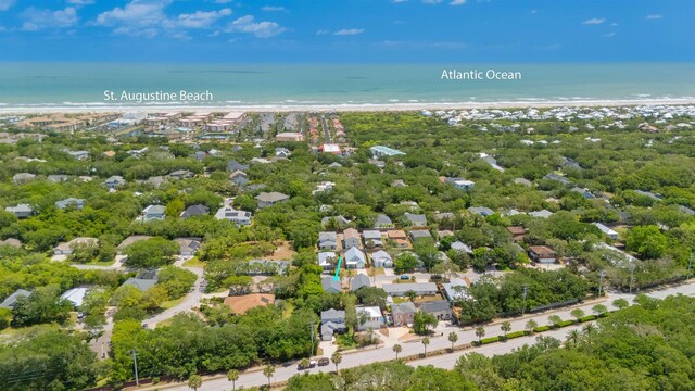2 Lisbon St, Saint Augustine, FL 32080 - aerial view of property and surrounding area featuring a forest