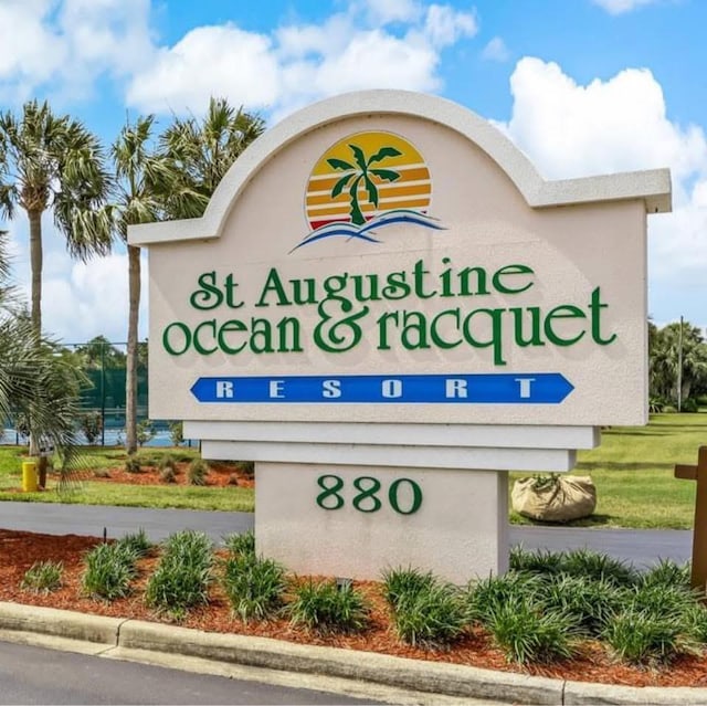 880 A1A Beach Blvd, Saint Augustine Beach, FL 32080 - view of community / neighborhood sign