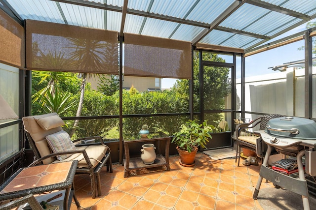 view of sunroom / solarium