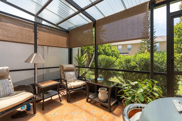 view of sunroom / solarium