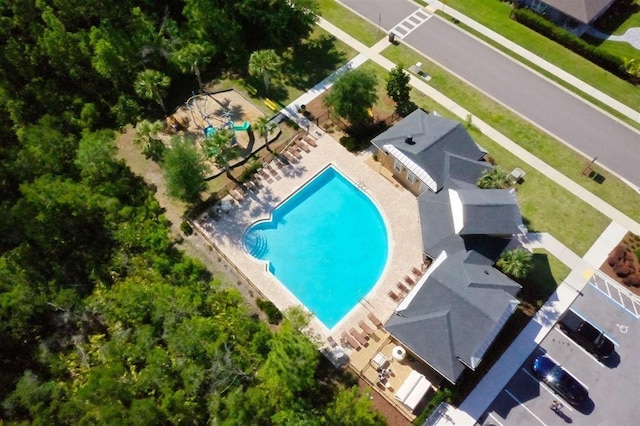 118 Sierras Loop, Saint Augustine, FL 32086 - bird's eye view of a pool area