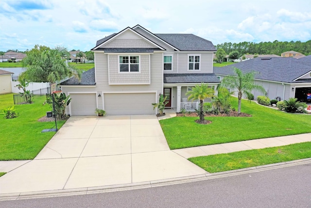 118 Sierras Loop, Saint Augustine, FL 32086 - view of front of property with a garage, concrete driveway, roof with shingles, and a porch