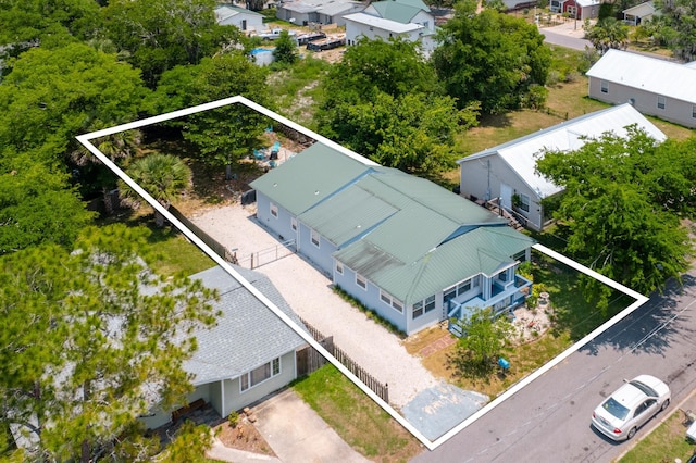 birds eye view of property featuring a residential view