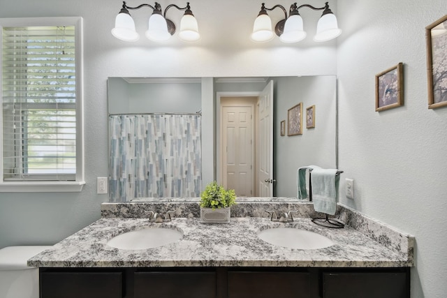 bathroom with vanity