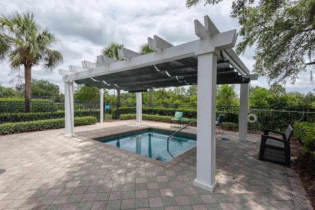 902 Heron Point Cir, Deland, FL 32724 - view of swimming pool with a pergola, a patio, and a swimming pool