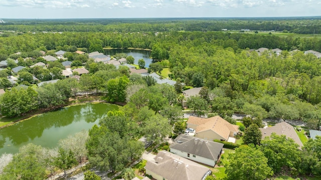902 Heron Point Cir, Deland, FL 32724 - aerial perspective of suburban area with a forest and a nearby body of water
