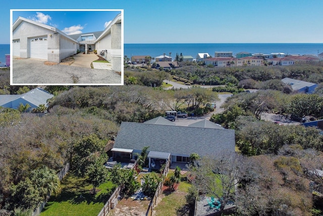 4602 Sandcastle Cir, Saint Augustine, FL 32084 - aerial view featuring a water view
