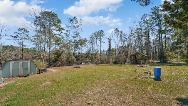 11519 W Confederate Dr, Glen Saint Mary, FL 32040 - view of yard with a shed and an outdoor structure